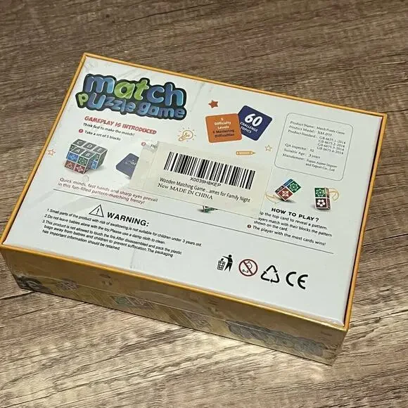 Match Puzzle Game Matching for Kids and Family Night Age 3+ Christmas Gift Baby - Picture 5 of 7